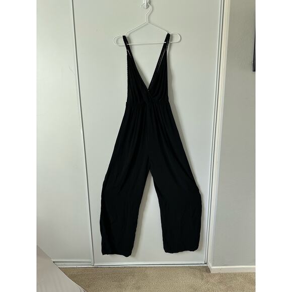Zara Braid Strap Black Jumpsuit size Large - Picture 9 of 11